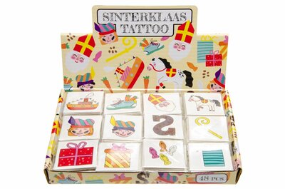 PARTIJ 12PCS TATTOO SINTERKLAAS