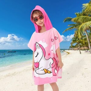 PARTIJ CHILDREN'S BEACH TOWEL PONCHO ASSORTI