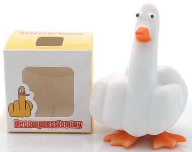 PARTIJ DUCK YOU EEND DECOMPRESSIE SPEELGOED 10X6CM