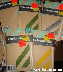 PARTIJ TELEFOONHOESJES VAN VILT ASSORTI 