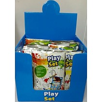 PARTIJ PLAYSET IN DISPLAY ( KLEURSETJES)