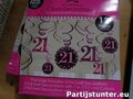 PARTIJ 12 DELIGE SWIRL DECO SET 21 JAAR