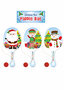 KERSTMIS HOUTEN PEDDEL 22CM 3 ASSORTI