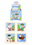 PARTIJ HOUTEN KERST LEGPUZZEL 13CM ASSORTI