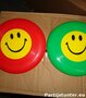 PARTIJ FRISBEE SMILE ROOD EN GROEN 20CM 