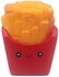 PARTIJ SQUISHY ZAKJE FRIET 11X7,5CM MIXED COLORS 