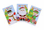 PARTIJ MINI KERST NOTITIEBOEKJES 9,3X5,5CM ASSORTI