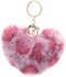 PARTIJ FLUFFY SLEUTELHANGER HART 10CM ASSORTI 