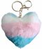 PARTIJ FLUFFY SLEUTELHANGER HART 10CM ASSORTI _8